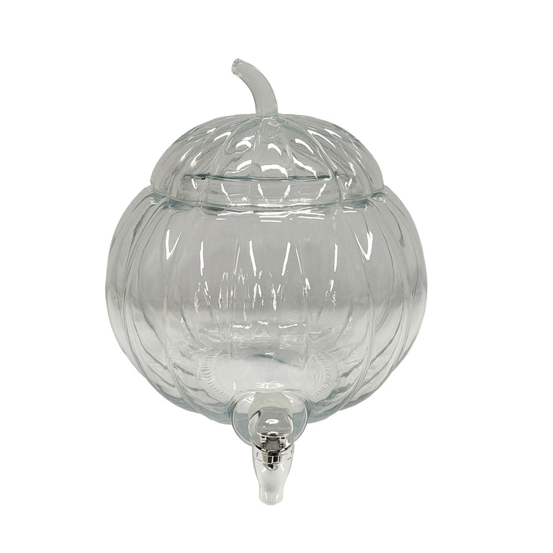 Glass Pumpkin Drink Dispenser, for Fall I5776