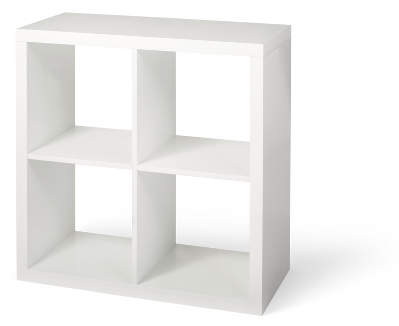 Invermere 4-Cube Storage Organizer, Bookcase/Bookshelf, White K8659