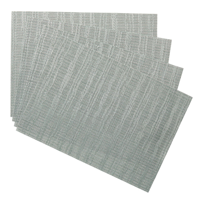 Lurex Rectangle Textilene Woven Placemat, Sage, 13-in x 18-in, 4-pk G5915