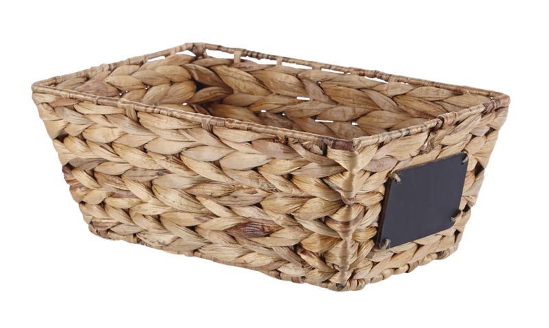 Meg Rectangular Hand Woven Storage Basket, 12 x 8 x 5.1-in G8573