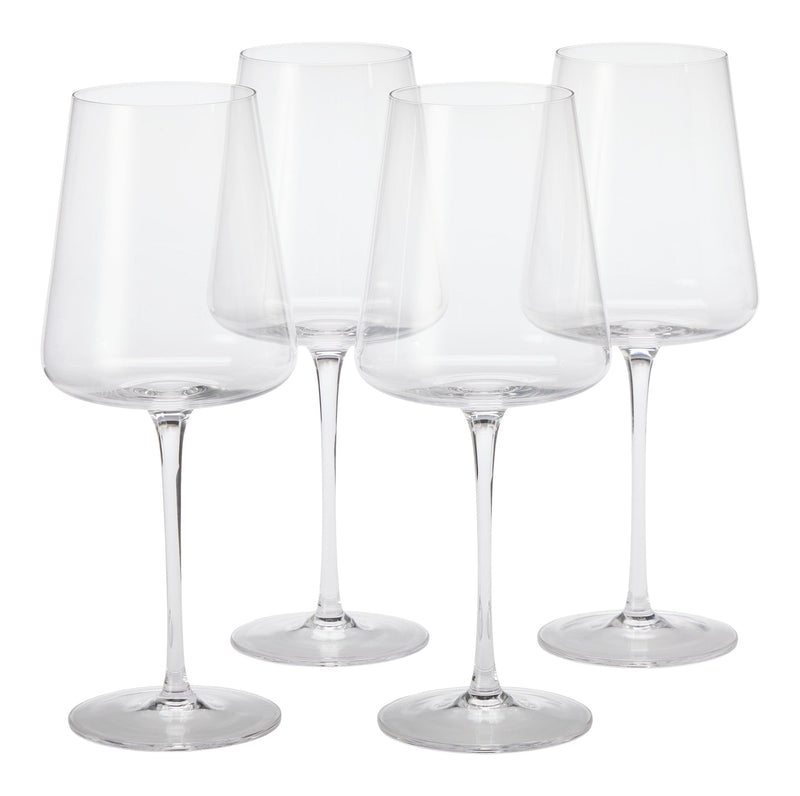 Modern Lead-Free Stemmed Wine Glass Set, 4-pk X8063