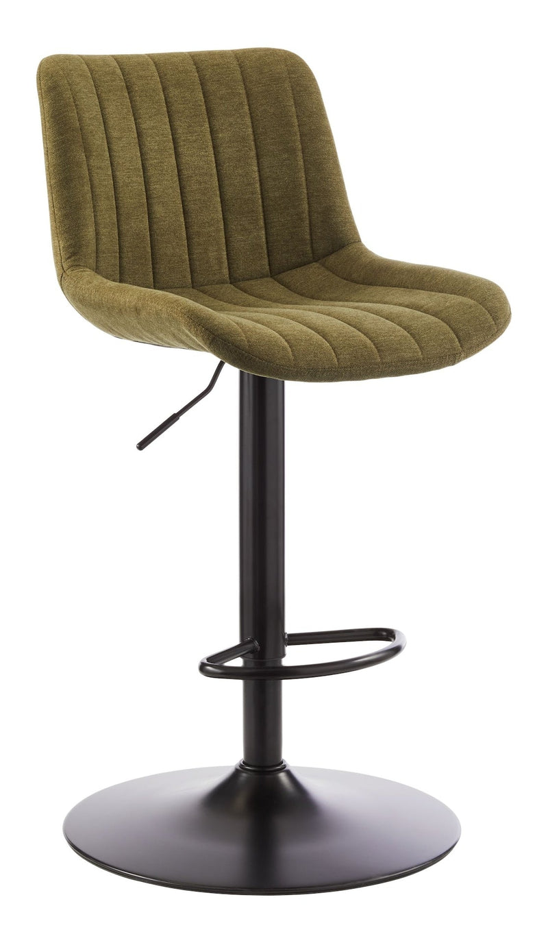 Rory Adjustable Height Gas-Lift Swivel Bar Stool, Green N6686