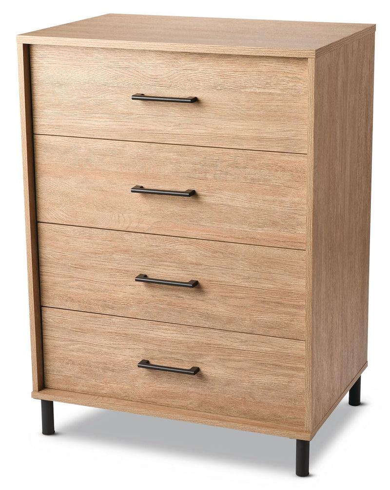 Sarnia 4-Drawer Dresser Chest, Oak B7936