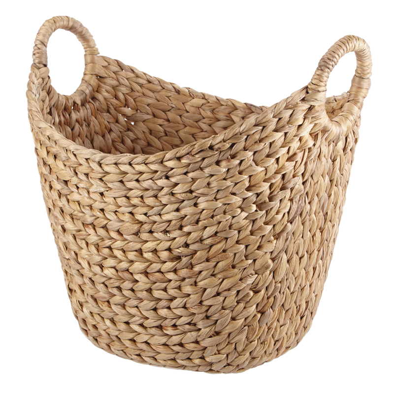 Tess Curved Hand Woven Storage Basket, 16 x 12 x 15-in Z4029