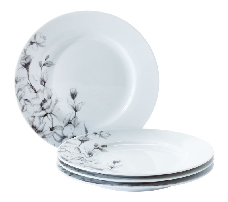 Wild Rose Side Plate, 1-pc, White, Dishwasher & Microwave-Safe S2737