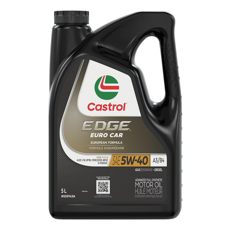 Euro A3/B4 5W40 Advanced Synthetic Engine/Motor Oil, 5-L O6505