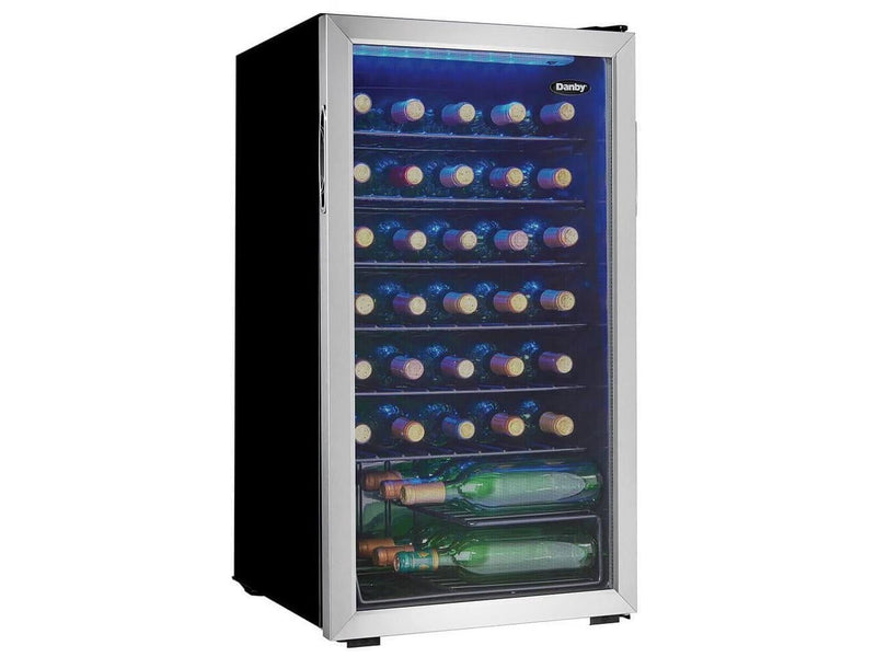 Danby 36 Bottle Free-Standing Wine Cooler in Stainless Steel (DWC036A1BSSDB-6) F3159