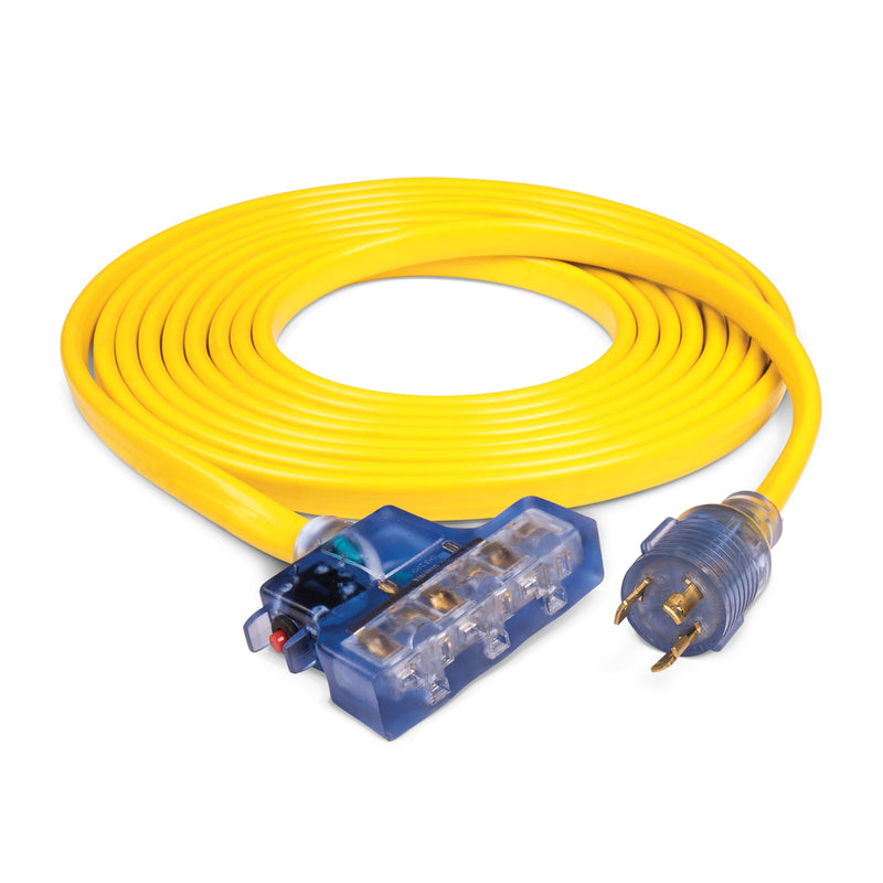 20A, 125V L5-30R Flat Design Generator Extension Cord, 25-ft S0572