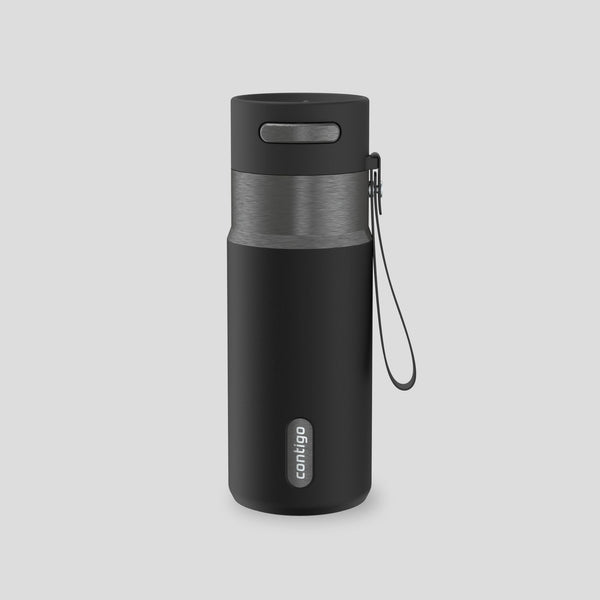 Insulated Stainless Steel Travel Bottle with Lid, Various Colours, 16-oz H4600