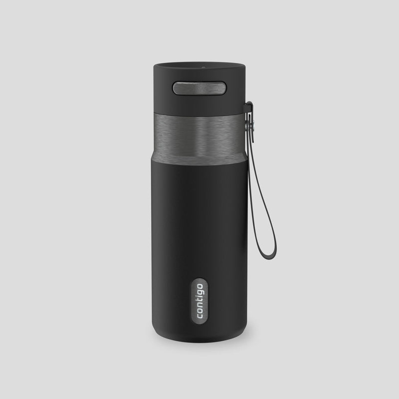 Insulated Stainless Steel Travel Bottle with Lid, Various Colours, 16-oz H4600