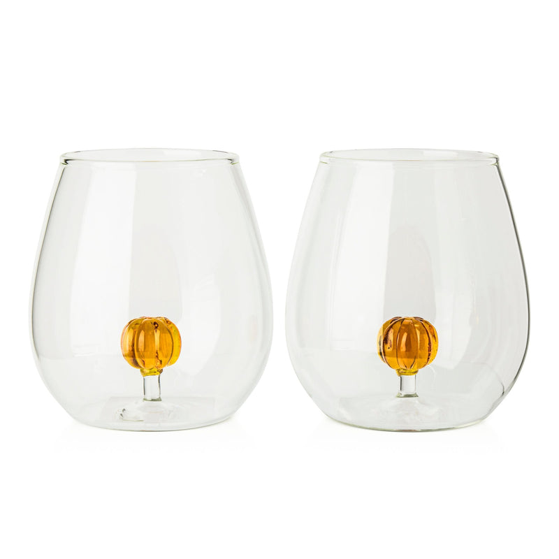 591-mL Borosilicate Pumpkin Wine Tumbler, 2-pk R4823
