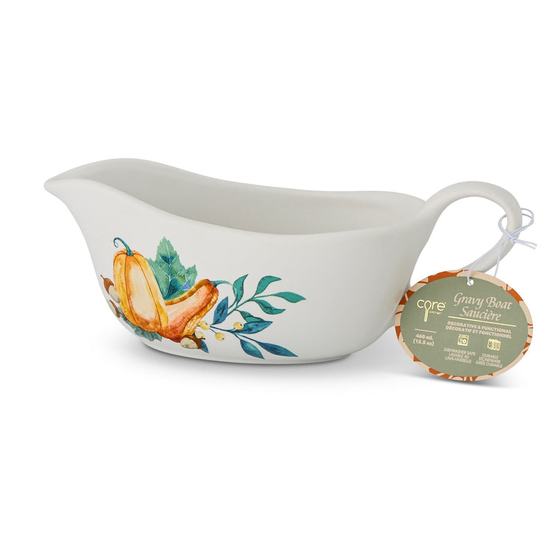 Dishwasher Safe Stoneware Harvest Gravy Boat H4213