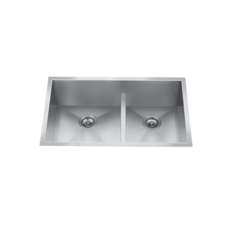 CXZD771L 32-in Low Divide Stainless Steel Double Bowl Sink Q3559