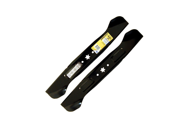 NX-15 Riding Mower 2-in-1 High-Lift Blade Set, Fits 2015 & After Models, Black, 46-in, 2-pk L3691