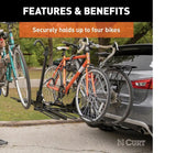 18087 Tray-Style Hitch-Mounted Bike Rack (4-Bike, 2-in Shank)