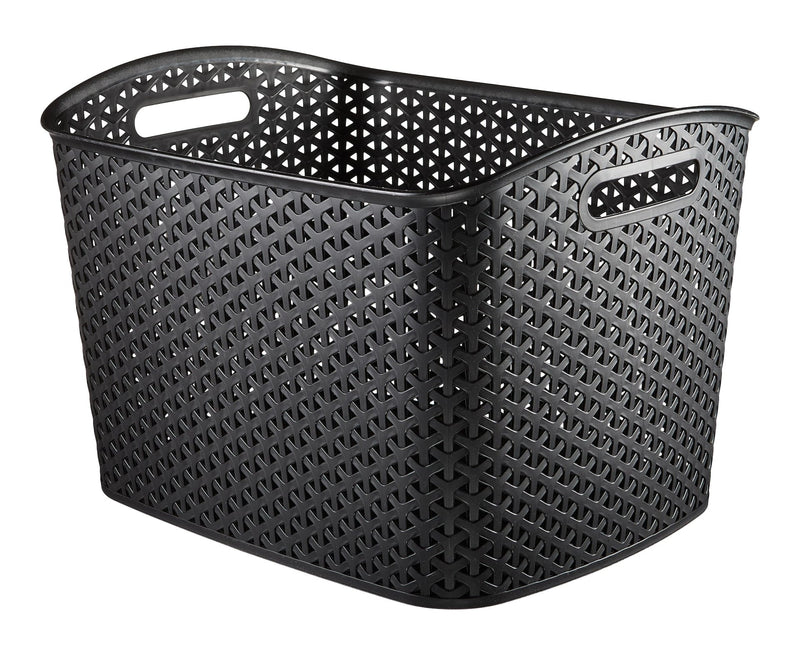 My Style Extra Large Woven Storage Basket, Black E7597