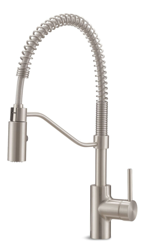Jasper Single Handle Pull Down Kitchen Faucet, Stainless Steel U4325