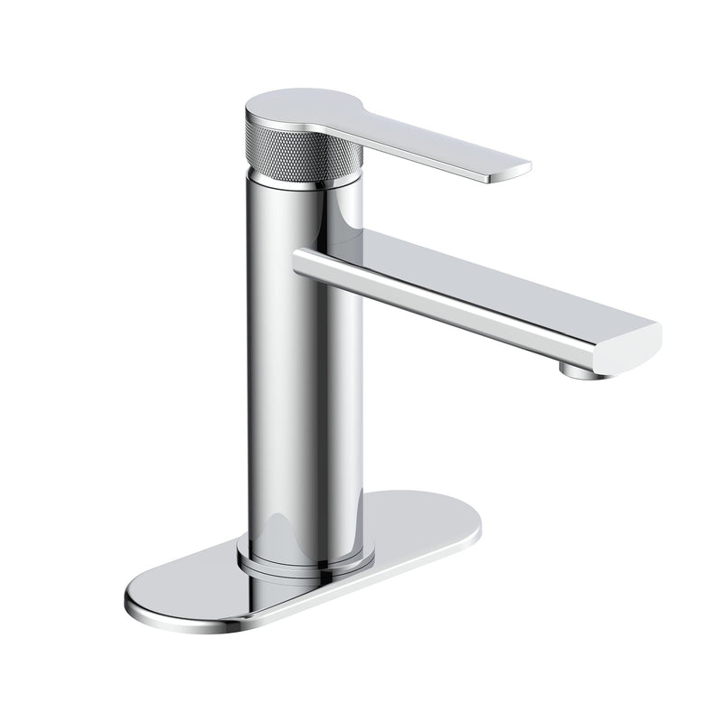 Sia 1-Handle Lavatory Faucet with Knurled Accents, Chrome Q9667