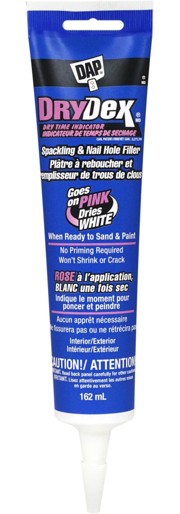 DryDex Spackling Nail & Hole Repair Filler with Dry Time Indicator, Shrink-Proof, 162-mL C9404