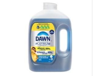 Platinum Liquid Dish Soap Detergent Refill, Fresh Rain, 1.52-L W6257