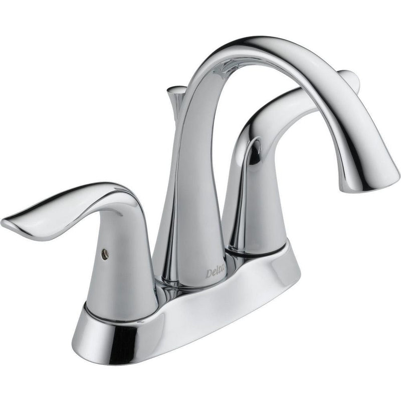 Faucet Lahara Double Handle 4-in Centerset Bathroom Sink Faucet with Pop-up Drain, Assorted Finishes C8917