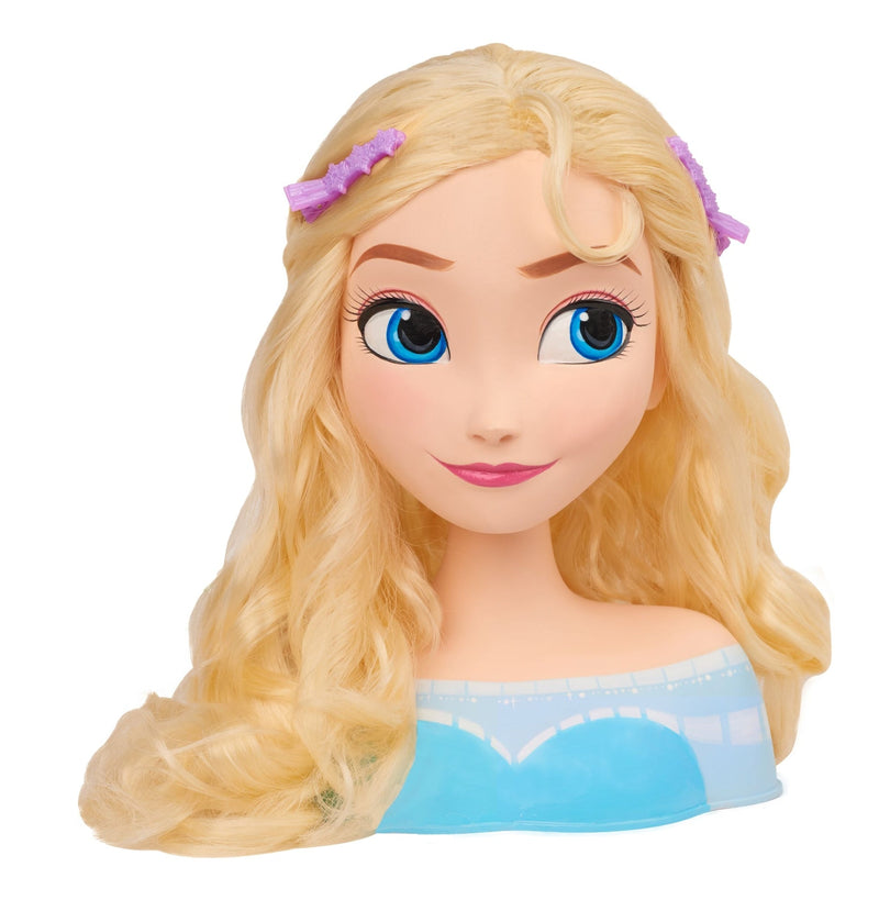 Frozen Elsa Styling Head Toy with 14 Accessories for Hair Styling and Braiding, Ages 3+ L4100