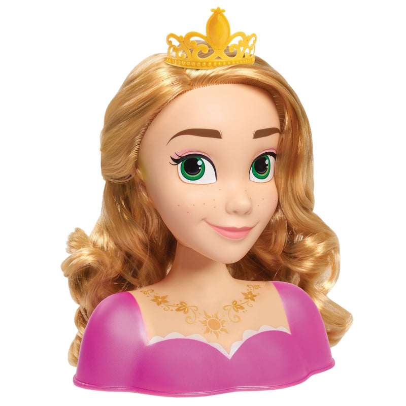 Princess Deluxe Hair Styling Head Toy with 14 Accessories, Assorted, Ages 3+ W8418