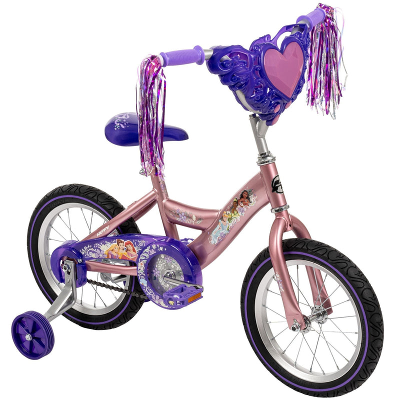 Princess Kids' Bike with Removable Training Wheels, 14-in D2903