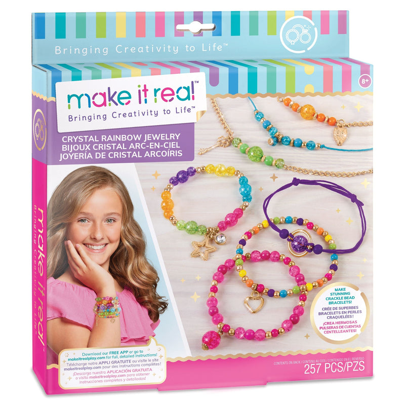 DIY Customizable Friendship Bracelete & Charms, Multi-Coloured, 257-pk, for Arts & Crafts/Birthday Favour B8071