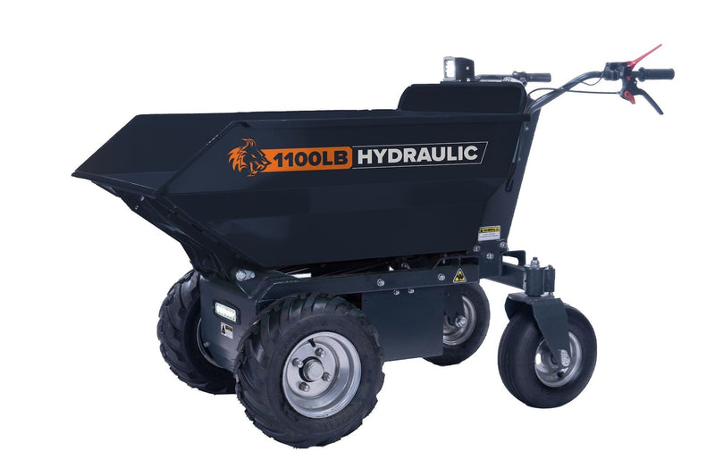 POWER by Marlon 1100 lb Self-Drive Electric Dump Cart X9584