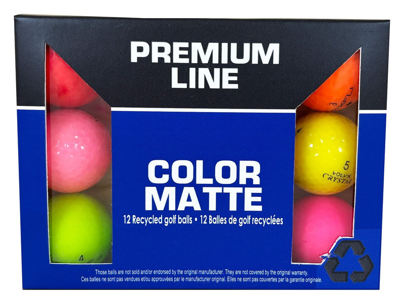 Recycled Golf Balls, Mixed/Matte Colours, 12-pk Z3014