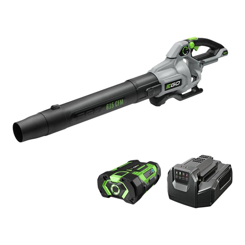 56V Brushless Cordless 615 CFM Leaf Blower, Includes (1) 2.5Ah Battery and (1) 210W Standard Charger, LB6151 D6017