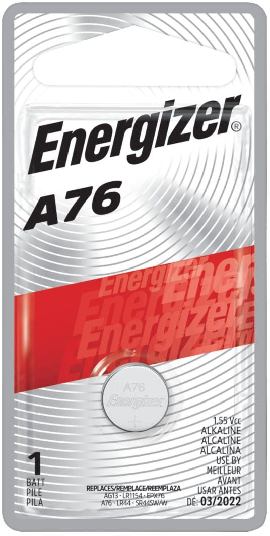 1-pk A76 LR44 1.5V / 1.5 Volt Alkaline Miniature Battery, Long Lasting V2595