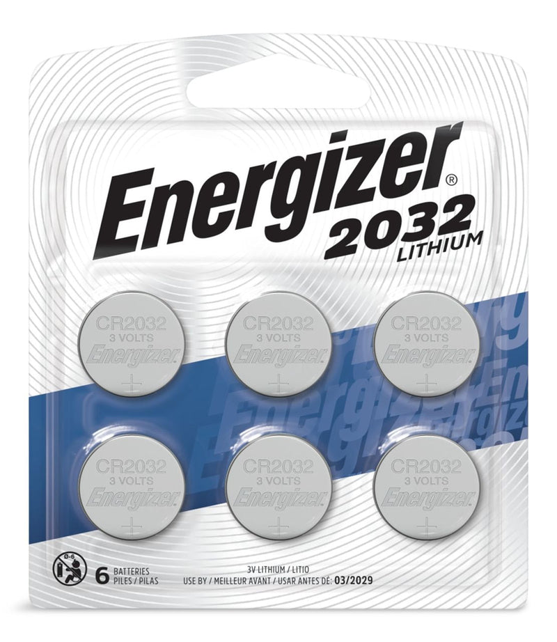 6-pk CR2032 3V / 3 Volt Lithium Coin Cell Batteries, Long Lasting S6773