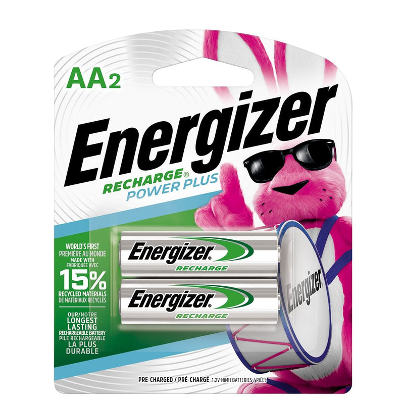 NH15BP-2 2-pk AA 2300 mAh NiMH Rechargeable Batteries, Pre-Charged, All Purpose J4905