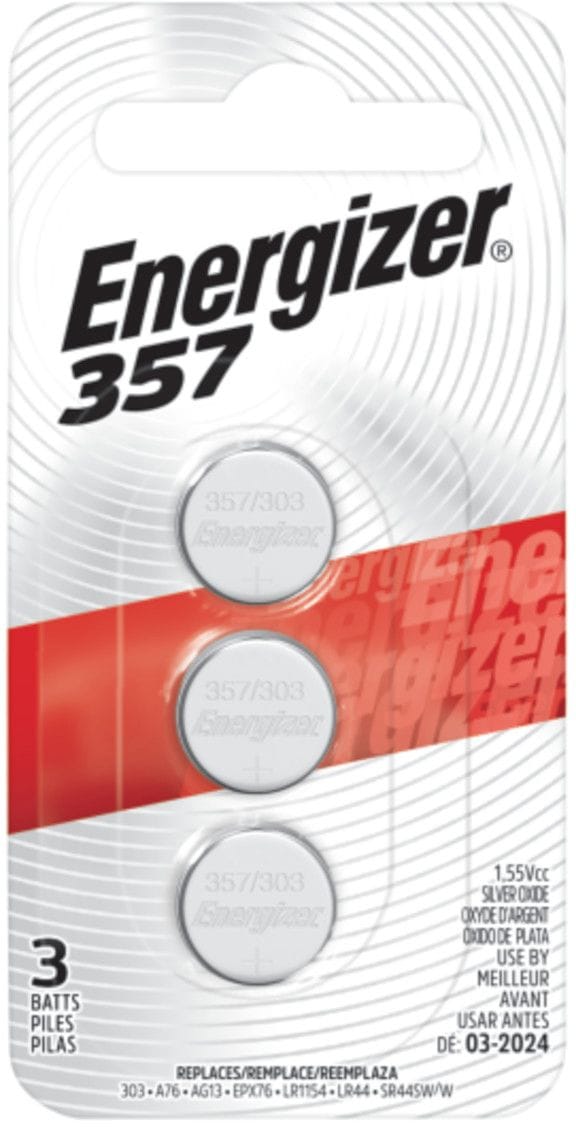 Silver Oxide 3-pk 357 LR44 AG13 303 A76 1.5V / 1.5 Volt Button Coin Cell Batteries A6978