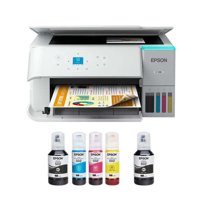 Epson EcoTank ET-2988 All-in-One Colour Supertank Printer with Bonus Black Ink Bottle K4022