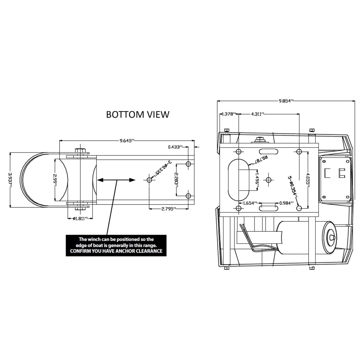 Electric Saltwater Windlass Wireless Control