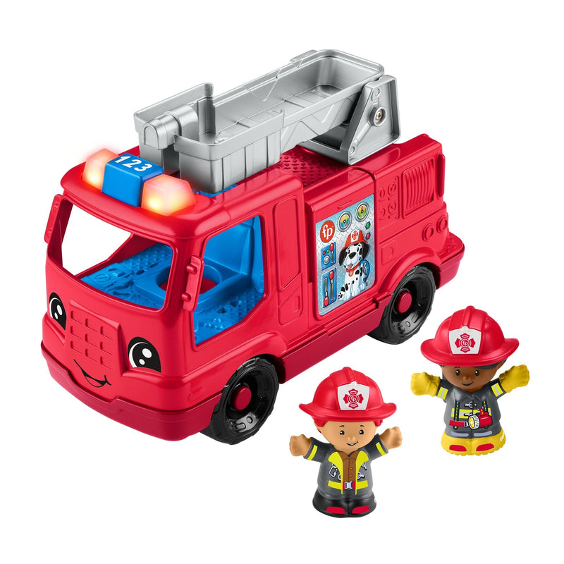 Little People Fire Truck Musical Toddler Toy with Lights, Sounds & 2 Figures H6823