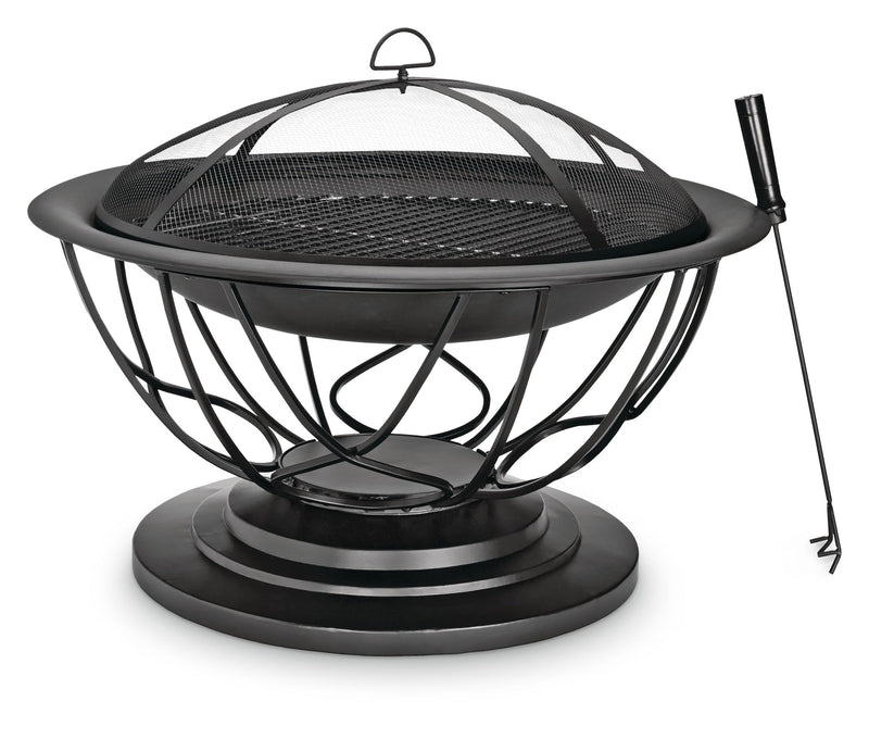 Savona Round Wood-Burning Outdoor Fire Bowl/Fire Pit, 29.5 x 20-in J4104