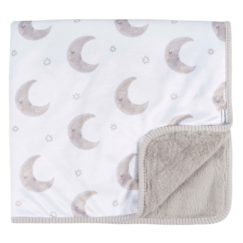 Childrenwear 2-Ply Celestial Moons Ultra-Soft Plush Blanket for Babies N6846