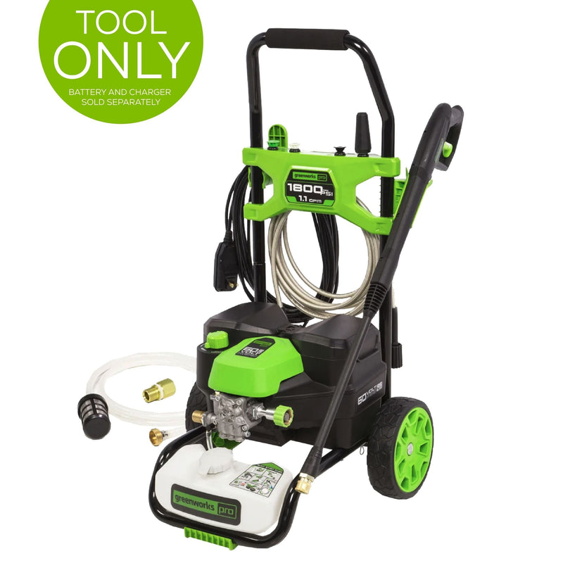 60V 1800PSI 1.2GPM Hybrid AC/DC Pressure Washer, Tool Only B6736
