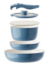 The Rock O Natural Kitchen Set with Detachable Handles, 6-pc