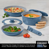 The Rock O Natural Kitchen Set with Detachable Handles, 6-pc