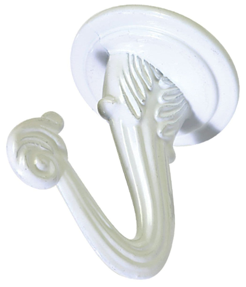 Swag Hooks with Screws and Hanger, White, 2-pk T8032