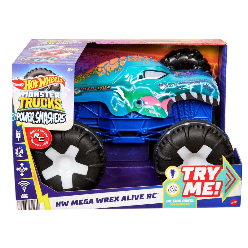 Monster Truck Remote Controlled 1:15 Scale Mega Wrex Toy Vehicle with Sounds & Lights, Ages 5+ F8535