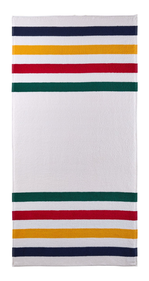 Stripes Beach Towel, Classic Horizontal, Multi-Coloured, 70-in x 40-in C1052