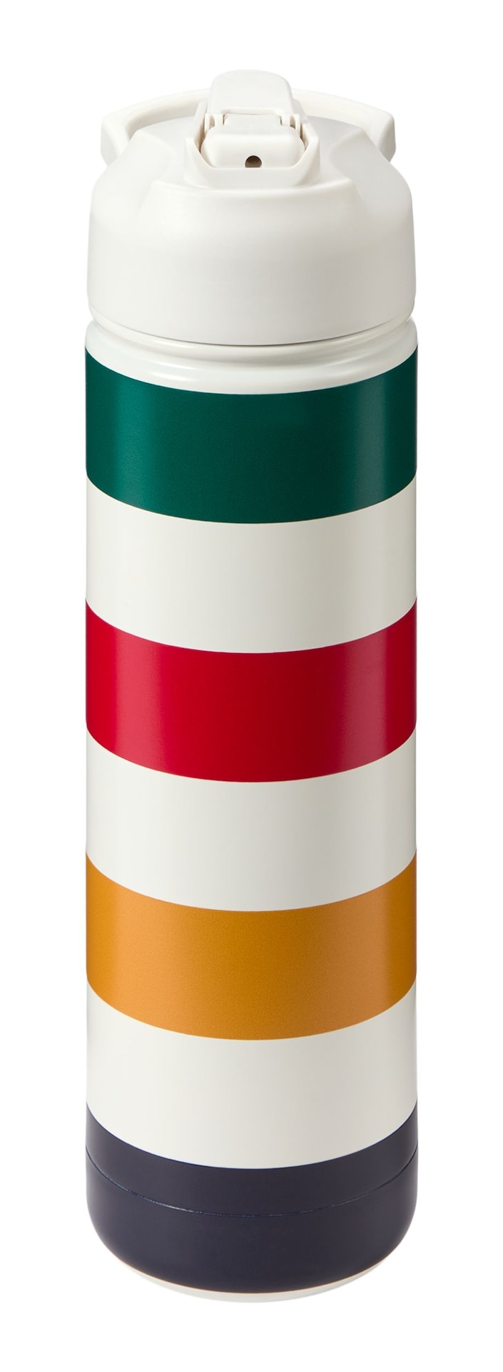 Stripes Signature Water Bottle, 26-oz, White A7563