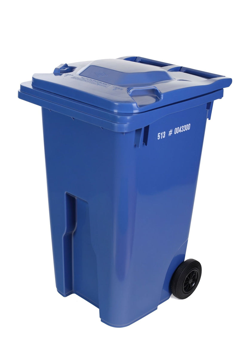 Mastercart 240-L Plastic Rectangular 8-in Wheeled Compost Bin/Recycling Bin/Garbage Can, Assorted Colours G8114