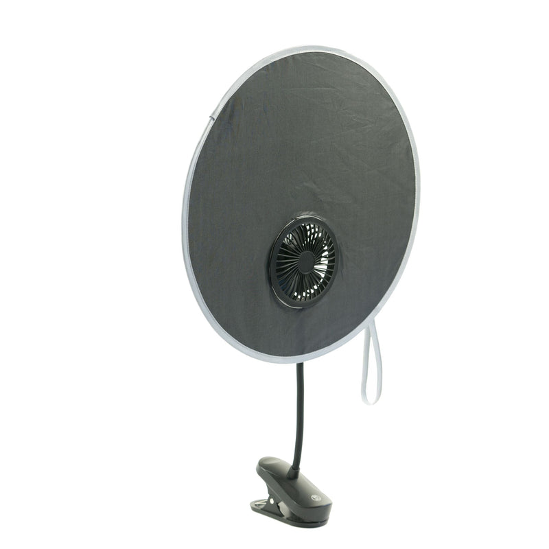 Coolshade Sunshade + Fan Stroller Accessory, Universal Fit B8289